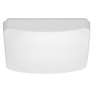 16W LED CCT Selectable Square Flush Mount-3.25 Inches Tall and 11 Inches Wide