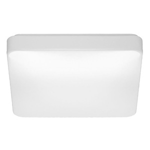 20W LED CCT Selectable Square Flush Mount-3.25 Inches Tall and 14 Inches Wide