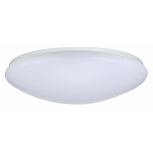 32W LED CCT Selectable Round Flush Mount-4.75 Inches Tall and 19 Inches Wide