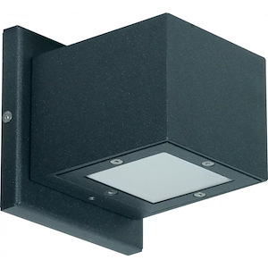 Verona-9W 1 LED Outdoor Small Up/Down Square Wall Sconce-4.75 Inches Wide by 4.75 Inches High - 749771