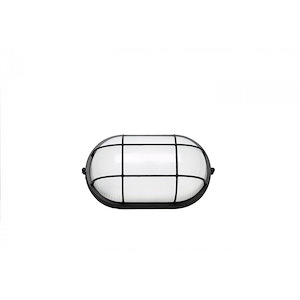 18.5W 1 LED Oval Outdoor Bulk Head-6.13 Inches Wide by 4.41 Inches High