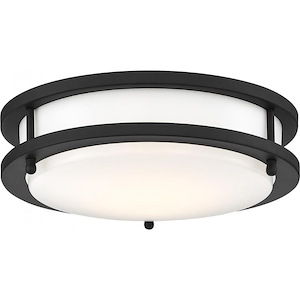 Glamour-18W 1 LED Flush Mount-10 Inches Wide by 3.53 Inches High