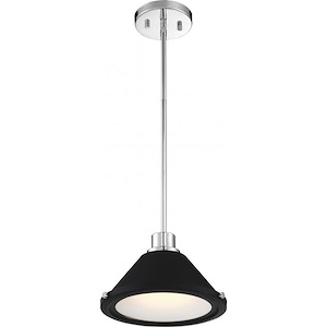 Bette-12W 1 LED Mini Pendant-10.75 Inches Wide by 6.25 Inches High