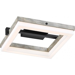 Alta-52W 1 LED Semi-Flush Mount-14 Inches Wide by 3.5 Inches High