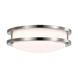 16W LED Flush Mount In Contemporary Style-3.47 Inches Tall and 10.32 Inches Wide