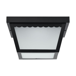 Carport - 12W LED Outdoor Flush Mount In Transitional Style-5.2 Inches Tall and 9.2 Inches Wide