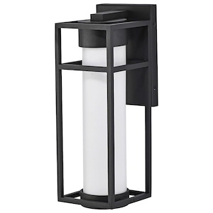 Ledges - 6W LED Outdoor Medium Wall Lantern In Modern Style-16 Inches Tall and 5.5 Inches Wide