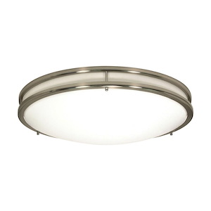 Glamour - 18W LED Flush Mount In 3.75 Inches Tall and 10 Inches Wide