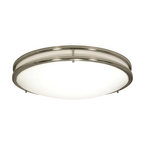 Glamour - 39W LED Flush Mount In 3.75 Inches Tall and 24 Inches Wide