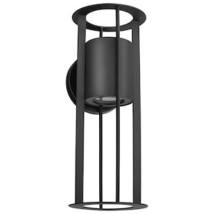 Continuum - 10W LED Outdoor Small Wall Lantern In Modern Style-14 Inches Tall and 5.5 Inches Wide