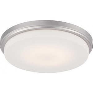 Dale-16W 1 LED Flush Mount-13 Inches Wide by 2 Inches High