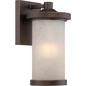 Diego-9.8W 1 LED Outdoor Small Wall Lantern-5.5 Inches Wide by 10.38 Inches High