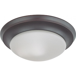 18W 1 LED Flush Mount-11.75 Inches Wide by 4.5 Inches High
