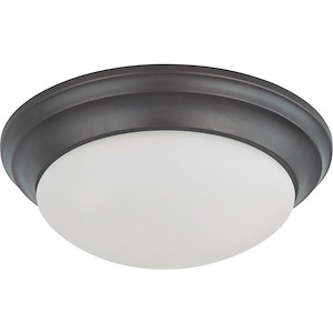 24W 1 LED Flush Mount-14 Inches Wide by 5.5 Inches High