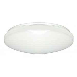 16.5W 1 LED Flush Mount in Utility Style-14 Inches Wide by 3.5 Inches High