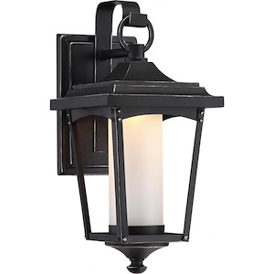 Essex-11W 1 LED Small Outdoor Wall Lantern-6.5 Inches Wide by 14 Inches High