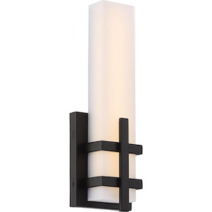 Grill-13W 1 LED Wall Sconce-4 Inches Wide by 12 Inches High