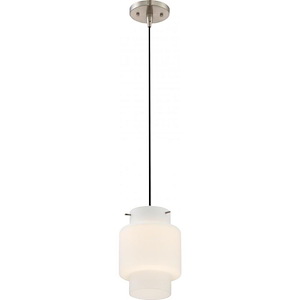Del-12W 1 LED Mini-Pendant-6.75 Inches Wide by 9.25 Inches High - 669517