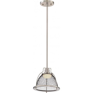 Tex-12W 1 LED Small Pendant-8.25 Inches Wide by 8 Inches High
