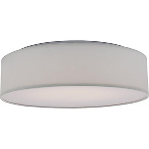20W 1 LED Decorative Gen 2 Flush Mount in Transitional Style-15 Inches Wide by 4.25 Inches High