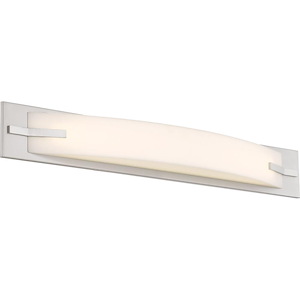Bow-26W 1 LED Bath Vantity-31 Inches Wide by 4.25 Inches High