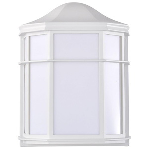 14W LED Outdoor Cage Wall Lantern-9.85 Inches Tall and 7.8 Inches Wide