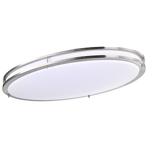 Glamour - 52W LED Oval Flush Mount In 4 Inches Tall and 18 Inches Wide - 1086957