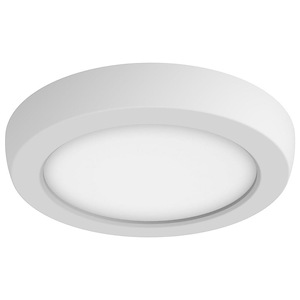 Blink Pro - 9W CCT Selectable LED Round Edge Lit Flush Mount In Utilitarian Style-0.67 Inches Tall and 5 Inches Wide