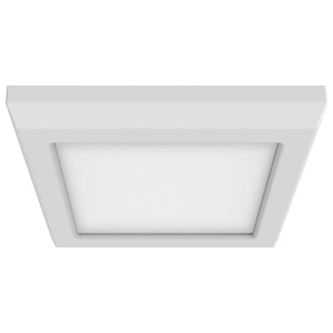 Blink Pro - 9W CCT Selectable LED Square Edge Lit Flush Mount In Utilitarian Style-0.67 Inches Tall and 5 Inches Wide