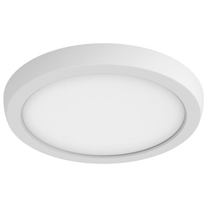 Blink Pro - 11W CCT Selectable LED Round Edge Lit Flush Mount In Utilitarian Style-0.67 Inches Tall and 7 Inches Wide