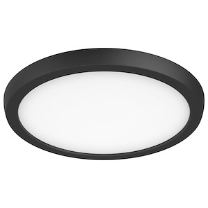Blink Pro - 13W CCT Selectable LED Round Edge Lit Flush Mount In Utilitarian Style-0.67 Inches Tall and 9 Inches Wide