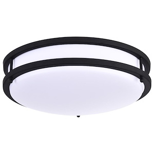 Glamour - 25W LED Flush Mount In 3.75 Inches Tall and 13 Inches Wide - 407390