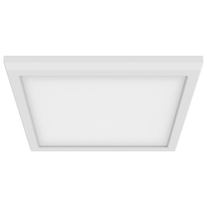 Blink Pro - 13W 4000K LED Square Edge Lit Flush Mount In Utilitarian Style-0.67 Inches Tall and 9 Inches Wide - 1302641