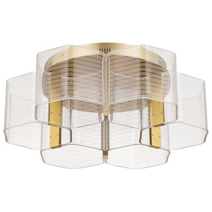 Kenzo - 44W 6 LED Flush Mount-7.63 Inch Tall and 20.5 Inch Wide - 1377170