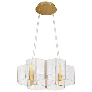 Kenzo - 44W 6 LED Chandelier-5.5 Inch Tall and 20.5 Inch Wide - 1377171