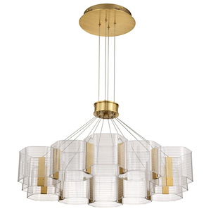 Kenzo - 85W 12 LED Chandelier-5.5 Inch Tall and 34.25 Inch Wide - 1377172