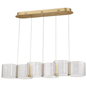 Kenzo - 34W 6 LED Island Pendant-5.5 Inch Tall and 10.25 Inch Wide - 1377173