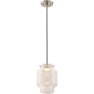 Del-12W 1 LED Mini-Pendant-6.75 Inches Wide by 9.25 Inches High - 669516