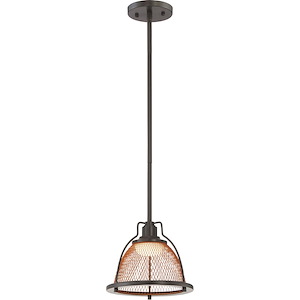 Tex-12W 1 LED Small Pendant-8.25 Inches Wide by 8 Inches High - 669512