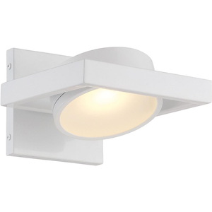 Hawk-15W 1 LED Pivoting Head Wall Sconce-6.5 Inches Wide by 5 Inches High