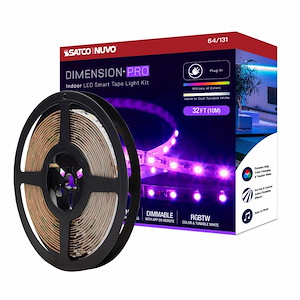 Dimension Pro - 30W LED Tape Light with Plug Connection In Utilitarian Style-393.7 Inches Length and 0.47 Inches Wide