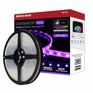 Dimension Pro - 30W LED Tape Light with Plug Connection In Utilitarian Style-393.7 Inches Length and 0.55 Inches Wide