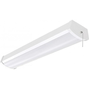 20W 1 LED Wrap Flush Mount with Pull Chain-5.5 Inches Wide by 2.59 Inches High