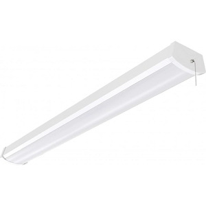 40W 1 LED Wrap Flush Mount with Pull Chain-5.5 Inches Wide by 2.59 Inches High