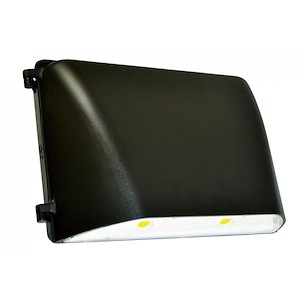 40W 1 LED Large Outdoor Wall Pack-14.31 Inches Wide by 9.31 Inches High
