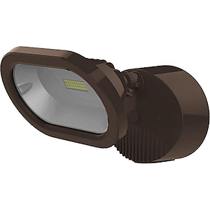 14W 1 LED Outdoor Single Head Security Light-6.38 Inches Wide by 5.38 Inches High