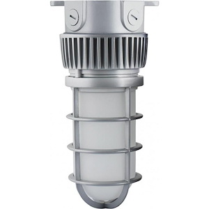 20W 4000K 1 LED Outdoor Vapor Proof Flush Mount in Utility Style-5.66 Inches Wide by 4.69 Inches High