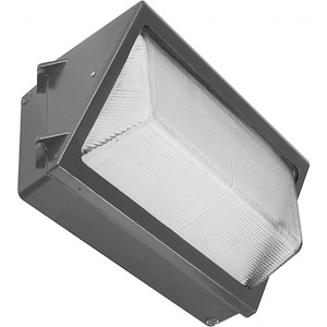 95W 4000K 1 LED Wall Pack in Utility Style-18.5 Inches Wide by 9 Inches High