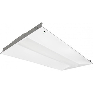 40W 3500K 1 LED Troffer with Emergency Battery Backup in Utility Style-23.59 Inches Wide by 2.75 Inches High
