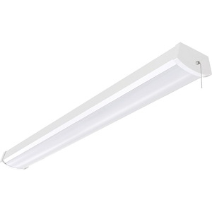 40W 1 LED Wrap Flush Mount with Pull Chain-5.5 Inches Wide by 2.59 Inches High